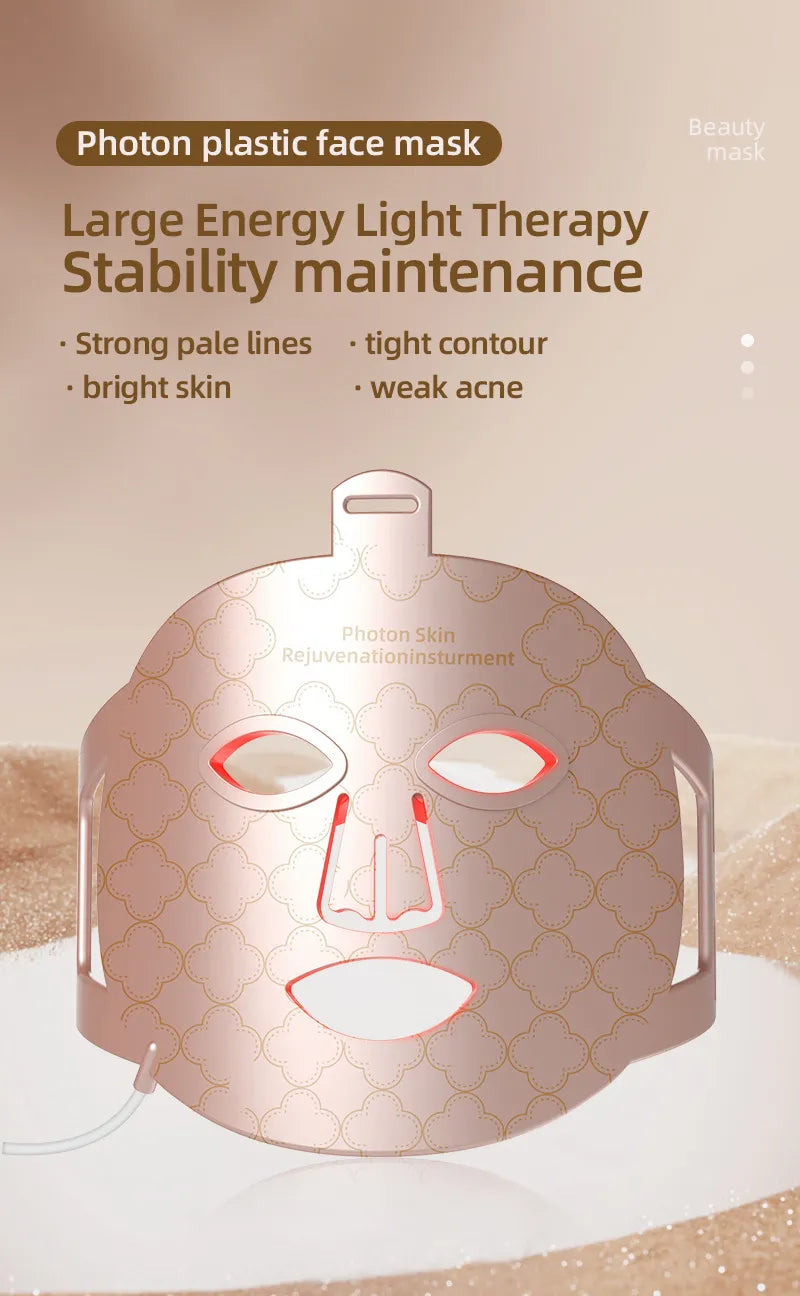 Flexible Silicone LED Light Therapy Mask