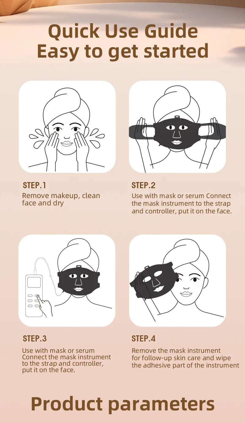 Flexible Silicone LED Light Therapy Mask