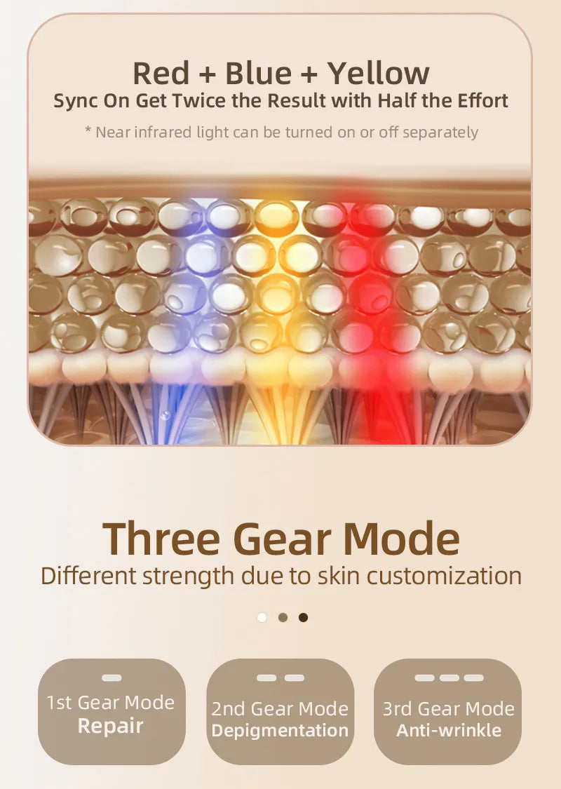 Flexible Silicone LED Light Therapy Mask