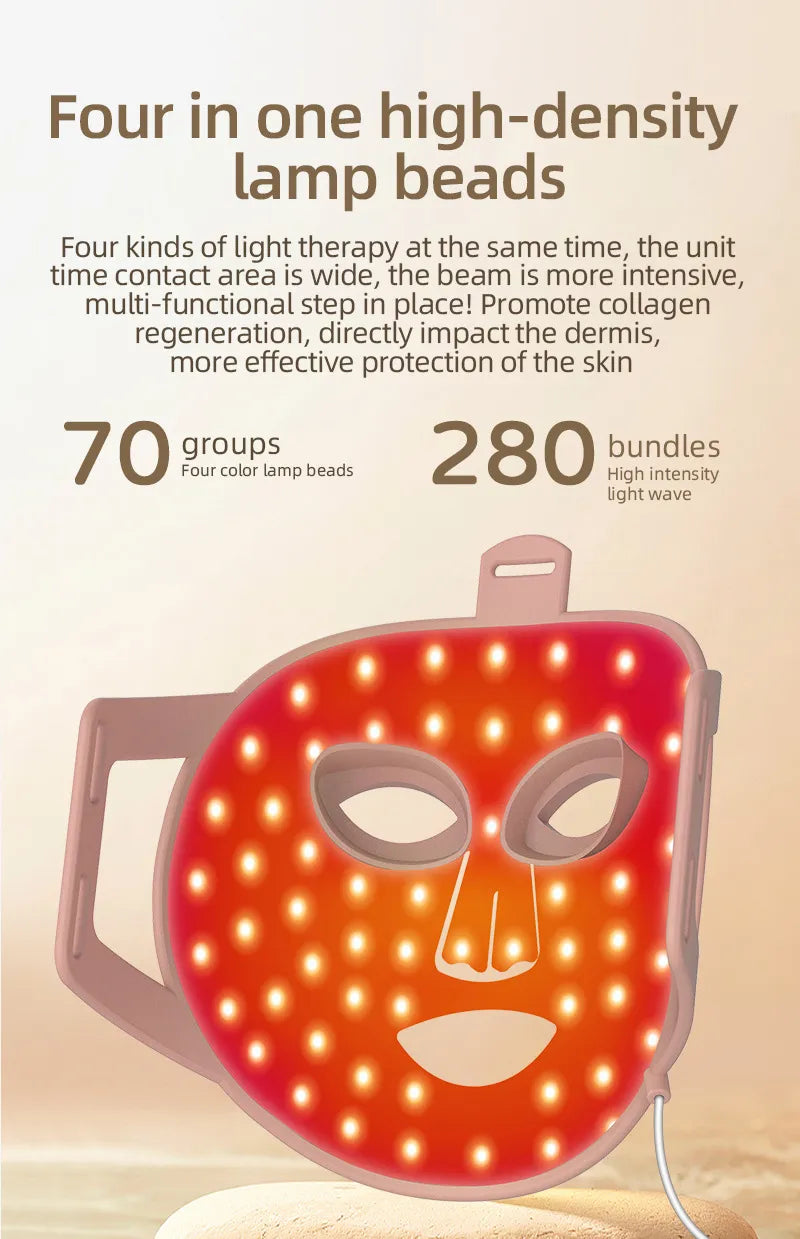 Flexible Silicone LED Light Therapy Mask
