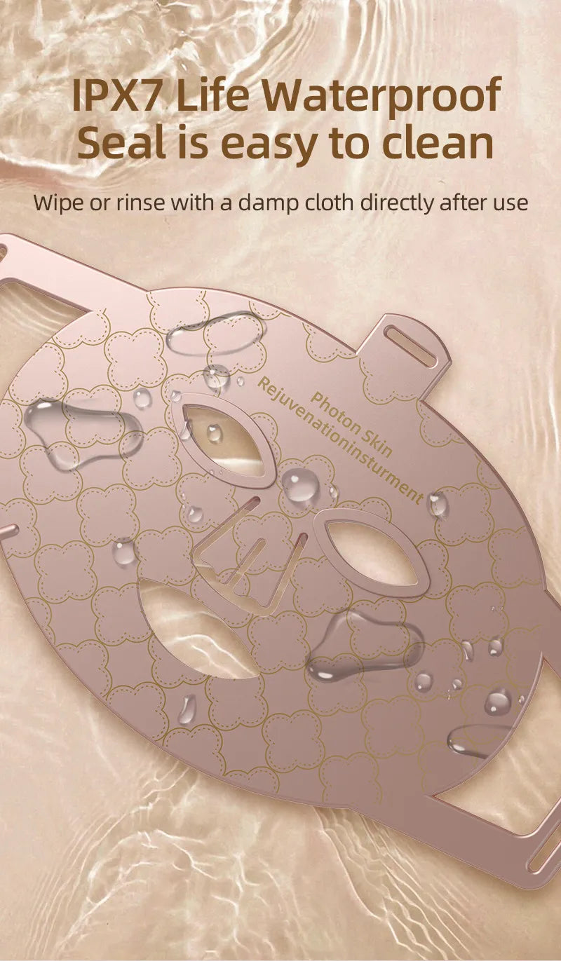 Flexible Silicone LED Light Therapy Mask