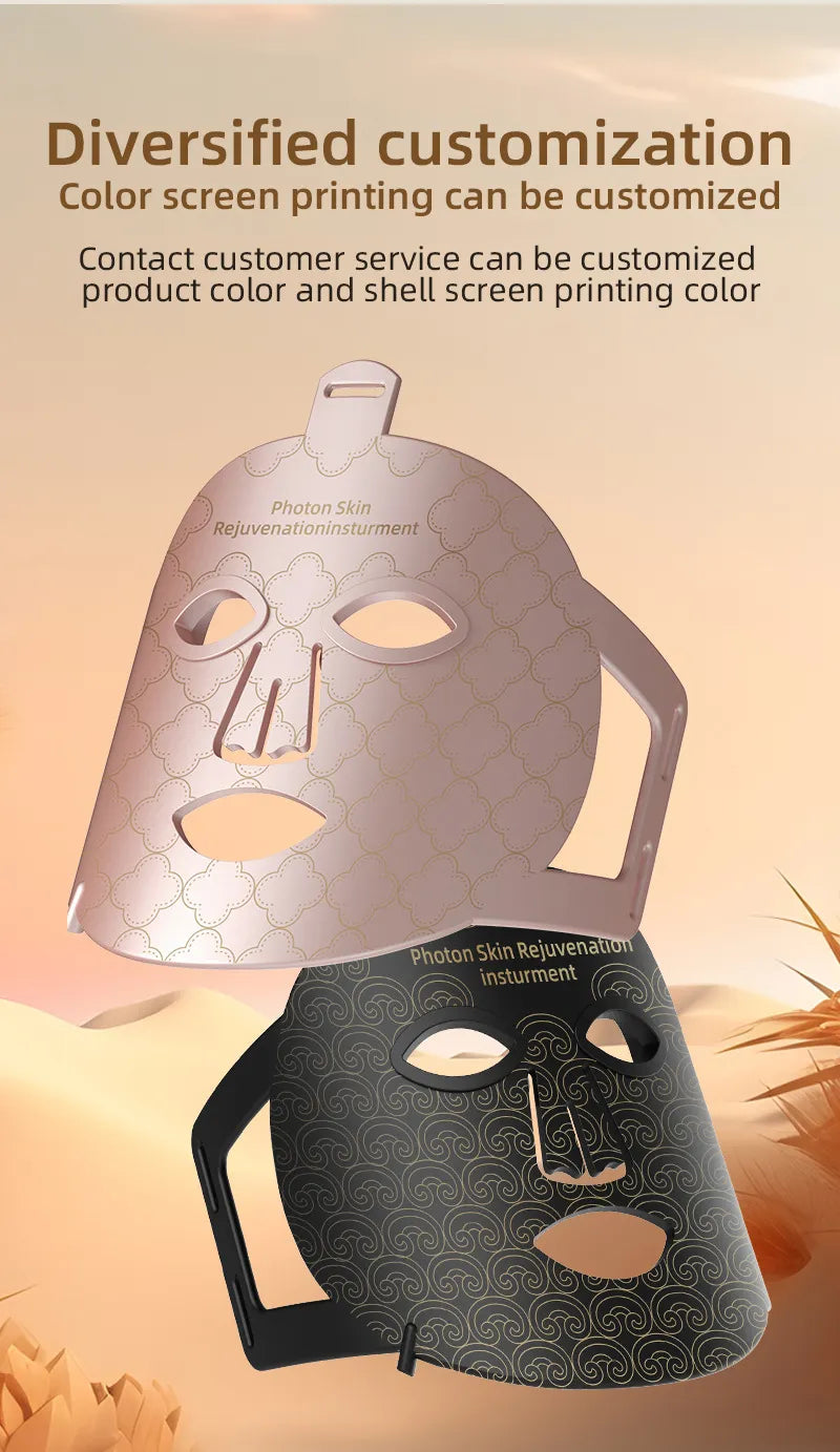 Flexible Silicone LED Light Therapy Mask